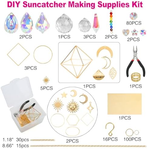 HYBEADS 400PCS Suncatcher Kit for Adults