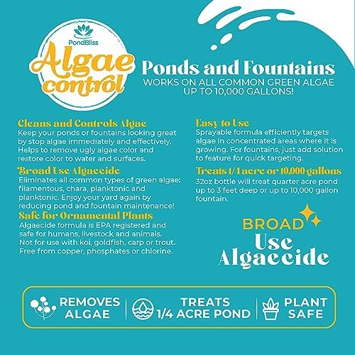 PondBliss Algaecide for Fountains 8 oz