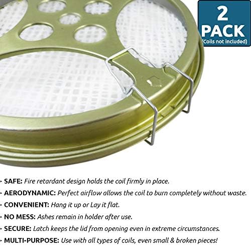 Portable Mosquito Coil Holder Set of 2 for Outdoor Use