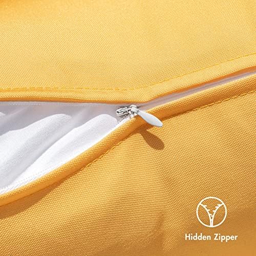 MIULEE Outdoor Waterproof Pillow Covers Set of 2