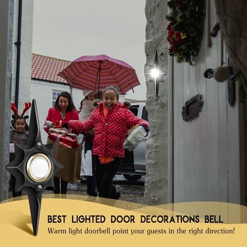 Saillong Lighted Doorbell Button with Star Design