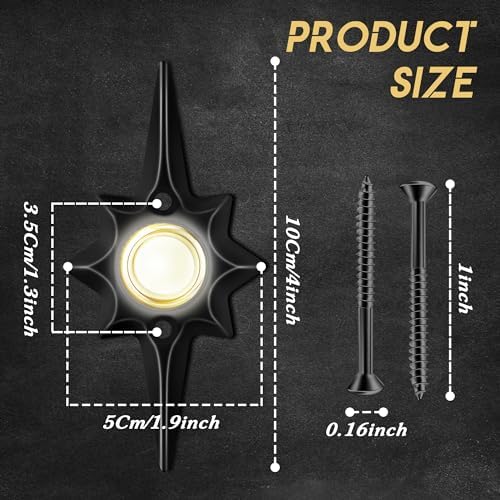 Saillong Lighted Doorbell Button with Star Design