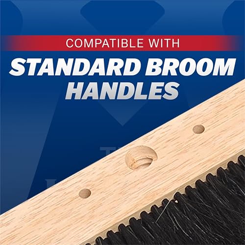 MARSHALLTOWN Concrete Broom with Horsehair Bristles 36 Inch