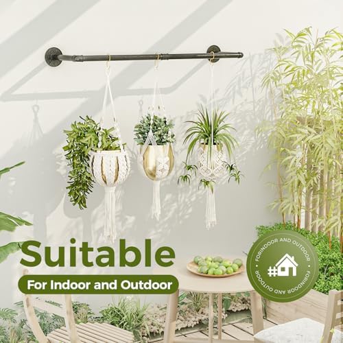 Bamworld Durable Hanging Plant Rod for Indoor Plants