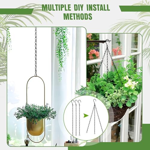 XDW GIFTS 4 Pack 255 Inch Hanging Chain with Hooks