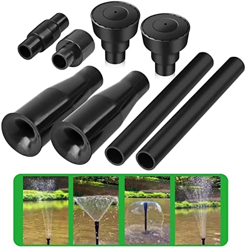 Hottche Water Fountain Nozzle Set 8 Pcs Size S