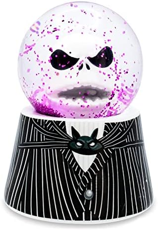 Disney Nightmare Before Christmas Jack Skellington Light Up Snow Globe