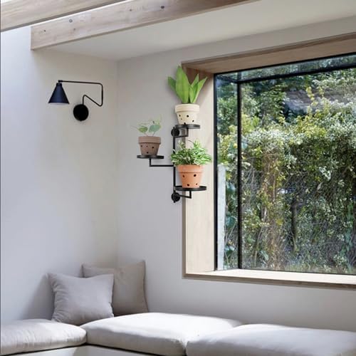 3 Tier Rotating Window Plant Shelf Stand Holder