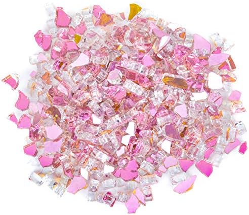 Stanbroil 10-Pound Reflective Tempered Fire Glass Rose Gold 12-Inch