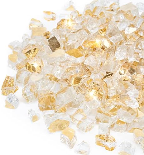 Stanbroil 10-Pound Fire Glass Beads - Gold Reflective
