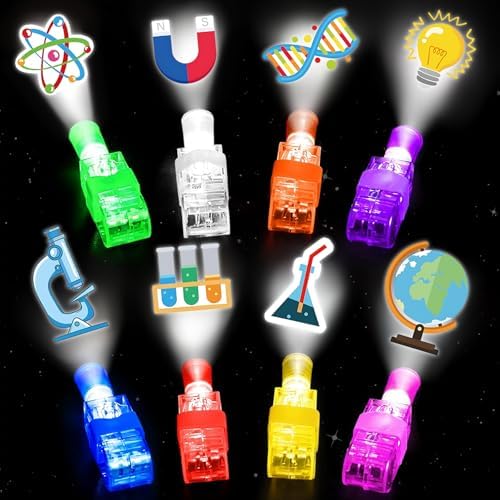 Science Themed LED Finger Lights for Kids Birthday and Classroom Prizes