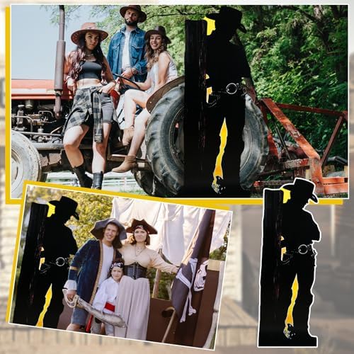 Jetec 57 Ft Western Cowboy Party Decor Stand Up Cutout