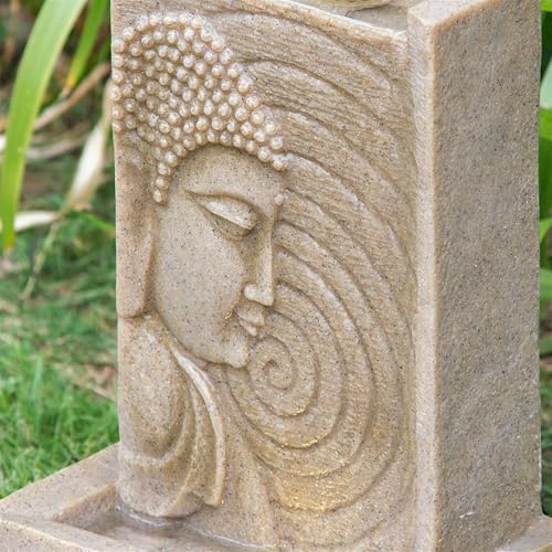 9x65x14 Bird Bath Waterfall Fountain with LED Light