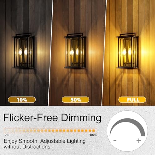 GvvooHome E12 Candelabra LED Bulb 40W Equivalent 12 Pack
