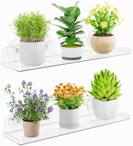 Lifewit Window Floating Shelves 2 Pack 15x4 Inch