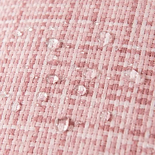 MIULEE Waterproof Throw Pillow Covers 16x16 Inch Pink Pack of 2