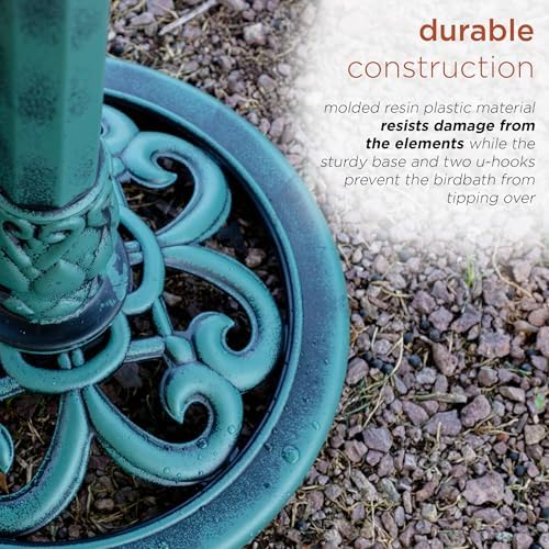 Alpine Corporation TEC106 3 Tiered Water Fountain Birdbath