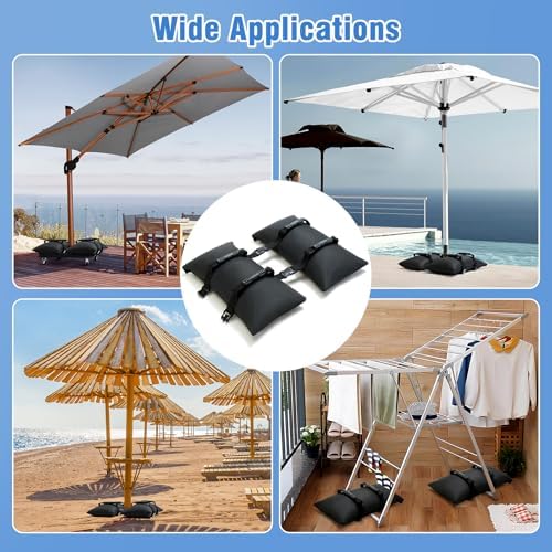 Malomke 50LBS Sand Bags for Weight Hold Down Umbrella Base Patio Furniture