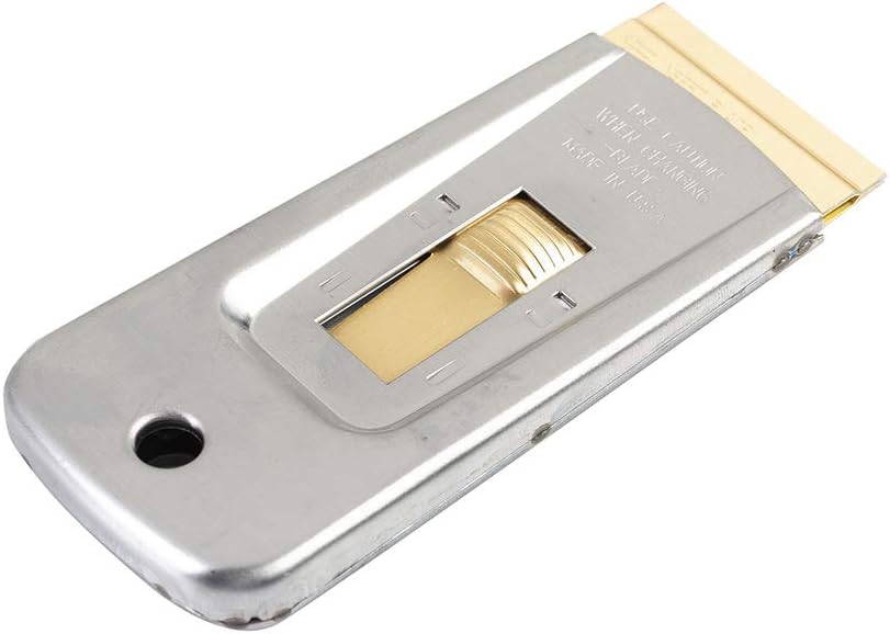 WEUPE Razor Blade Scraper Set with 5 Blades for Car Decals Stickers Glass and Paint