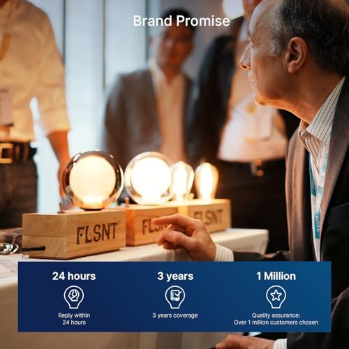 FLSNT 60W Equivalent LED Filament Bulbs 6 Pack Dimmable E12 Base