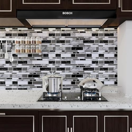 Livebor Peel and Stick Waterproof Kitchen Backsplash Wall Paper