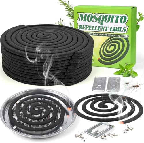 20 Pack Mosquito Repellent Coils Citronella Bug Repellent for Indoor Outdoor Use