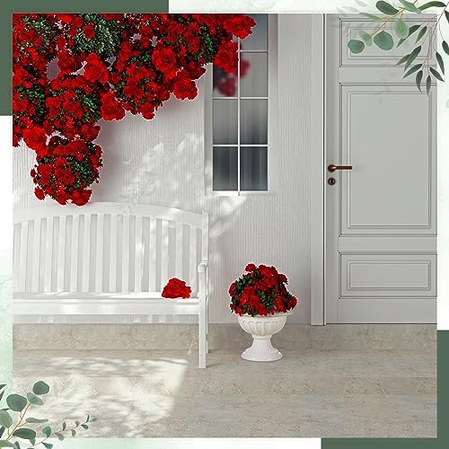 Zhehao 4 Pcs Classic Urn Planters White Vases