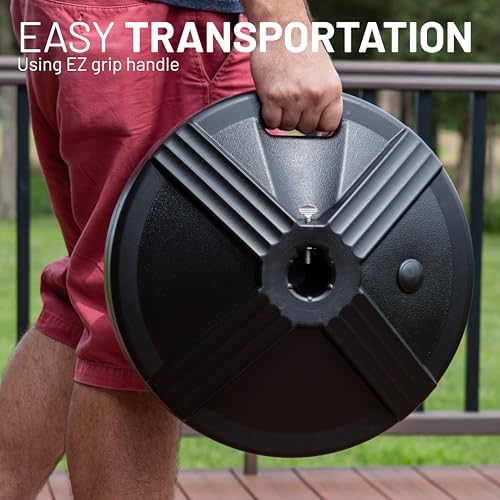 US Weight Durable Fillable Umbrella Base - 50 lb Capacity