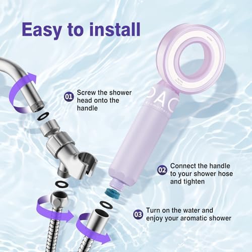 Vitamin C Shower Head with Filter and Lavender Scent