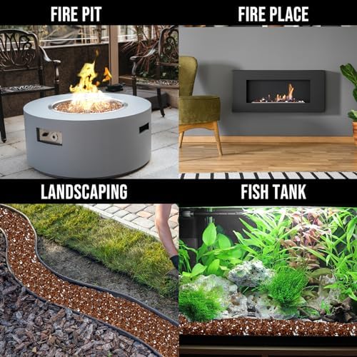 Skyflame High Luster Fire Glass 10 Pounds 14 Inch Copper Reflective