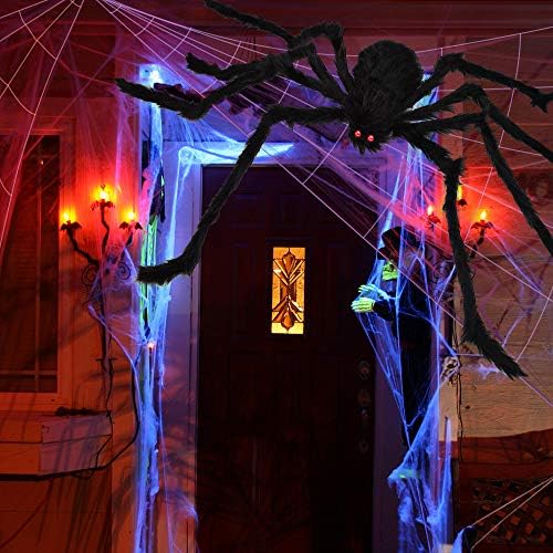OCATO 200 Giant Spider Web 59 Halloween Spider Decor