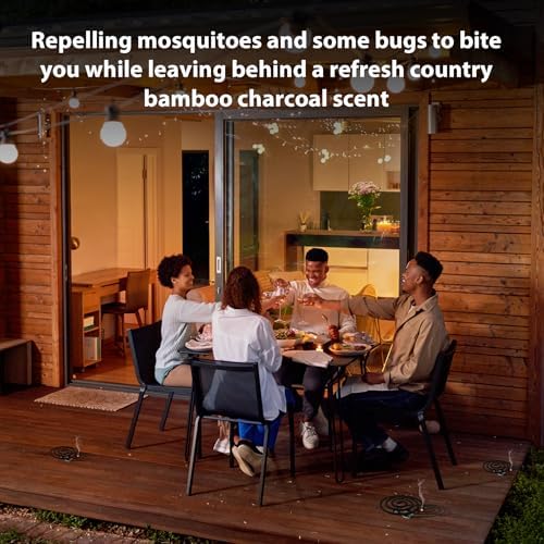 KICKOUTOR Natural Mosquito Repellent Coils 20PCS with 4 Stands for Outdoor Use