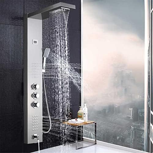 Thermostatic Shower Faucet with Waterfall and 3 Handles