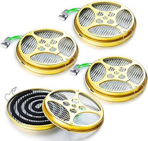 Patelai Sandalwood Coil Holder 4-Pack Portable Burner