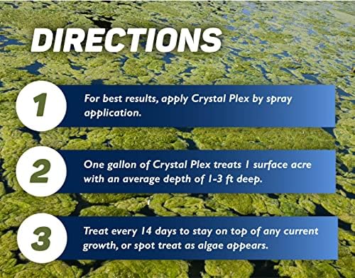 Crystal Plex Algaecide 1 Gallon for 1 Acre Pond