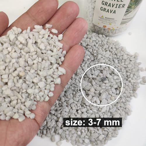HappyFiller Gray Decorative Stones 11 LB Small Rocks for Garden Terrarium Planter Soil Cover