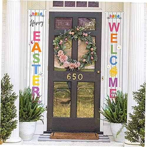 Easter Porch Sign Banner Door Decor Welcome Sign
