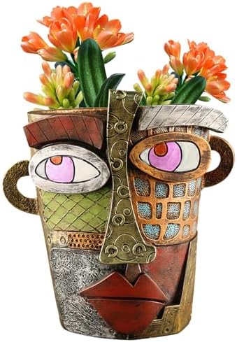 Abstract Face Planters Pots - Classic Design