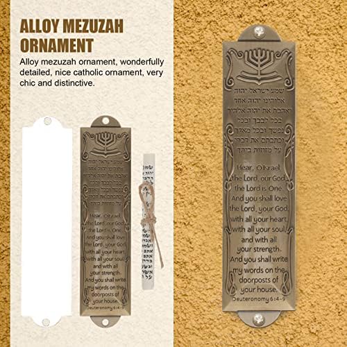 IMIKEYA Metal Mezuzah with Holy Scroll