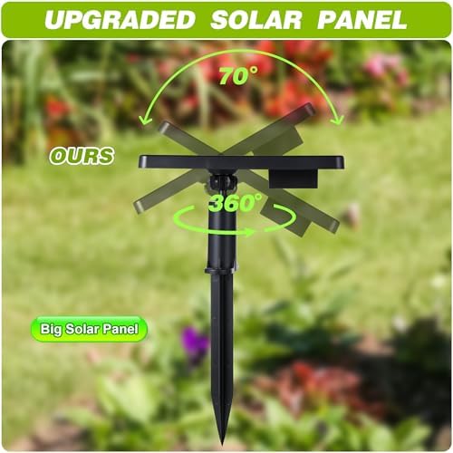 Solar Fountain Bird Bath with 5 Nozzles for Garden