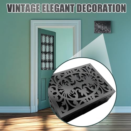 Modern Black Wooden Doorbell Chime Cover Box