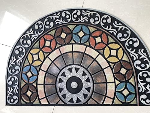 ATOLY Heavy Duty Semicircle Entrance Door Mat 24 x 36