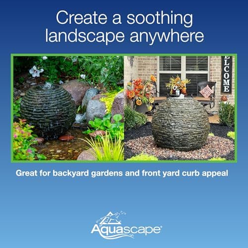 Aquascape Stacked Slate Sphere Water Fountain
