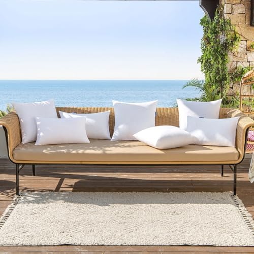 MIULEE Pack of 2 16x16 Outdoor Pillow Inserts
