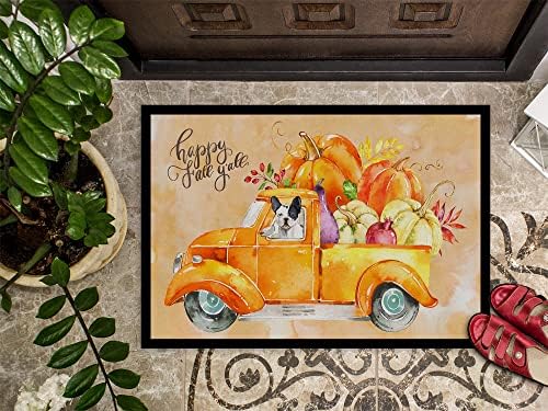 Carolines Treasures Fall Harvest French Bulldog Doormat 24x36