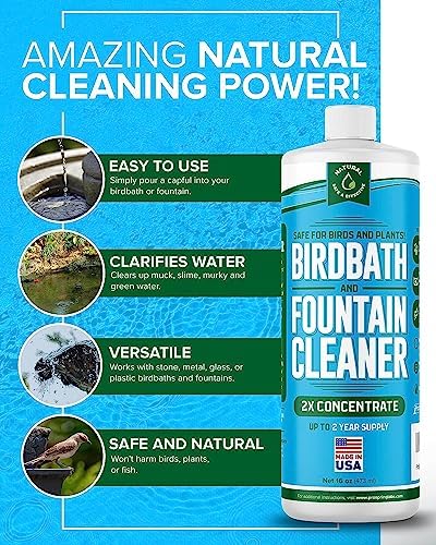 ProSpring Labs Bird Bath Fountain Cleaner 16 oz