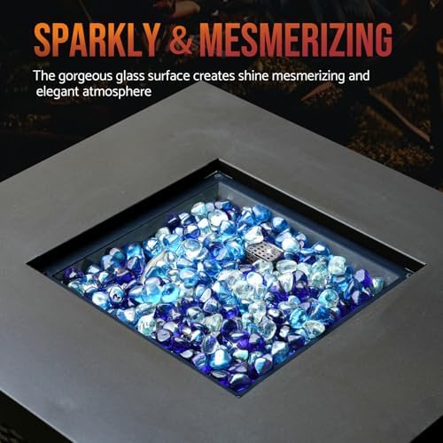 Skyflame 10-Pound Blended Fire Glass Diamonds