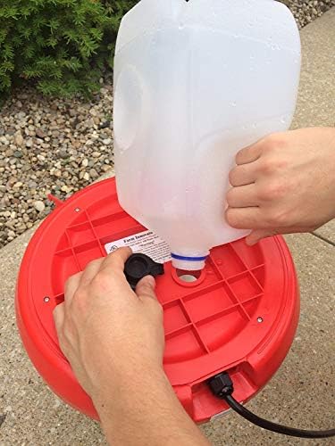 Farm Innovators Heated Chicken Waterer 3 Gallon Red