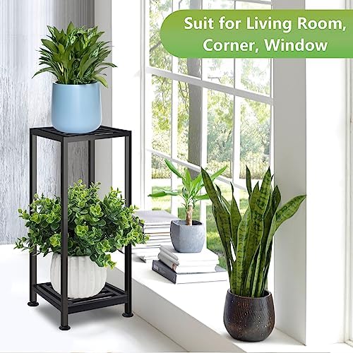 Heavy Duty Wrought Iron Plant Stand for Indoor Outdoor Use