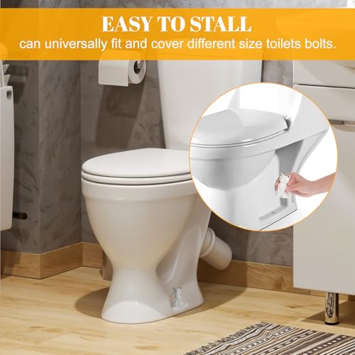 2pcs Cat Shape Toilet Bolt Covers Ceramic Decorative Bathroom Accessories